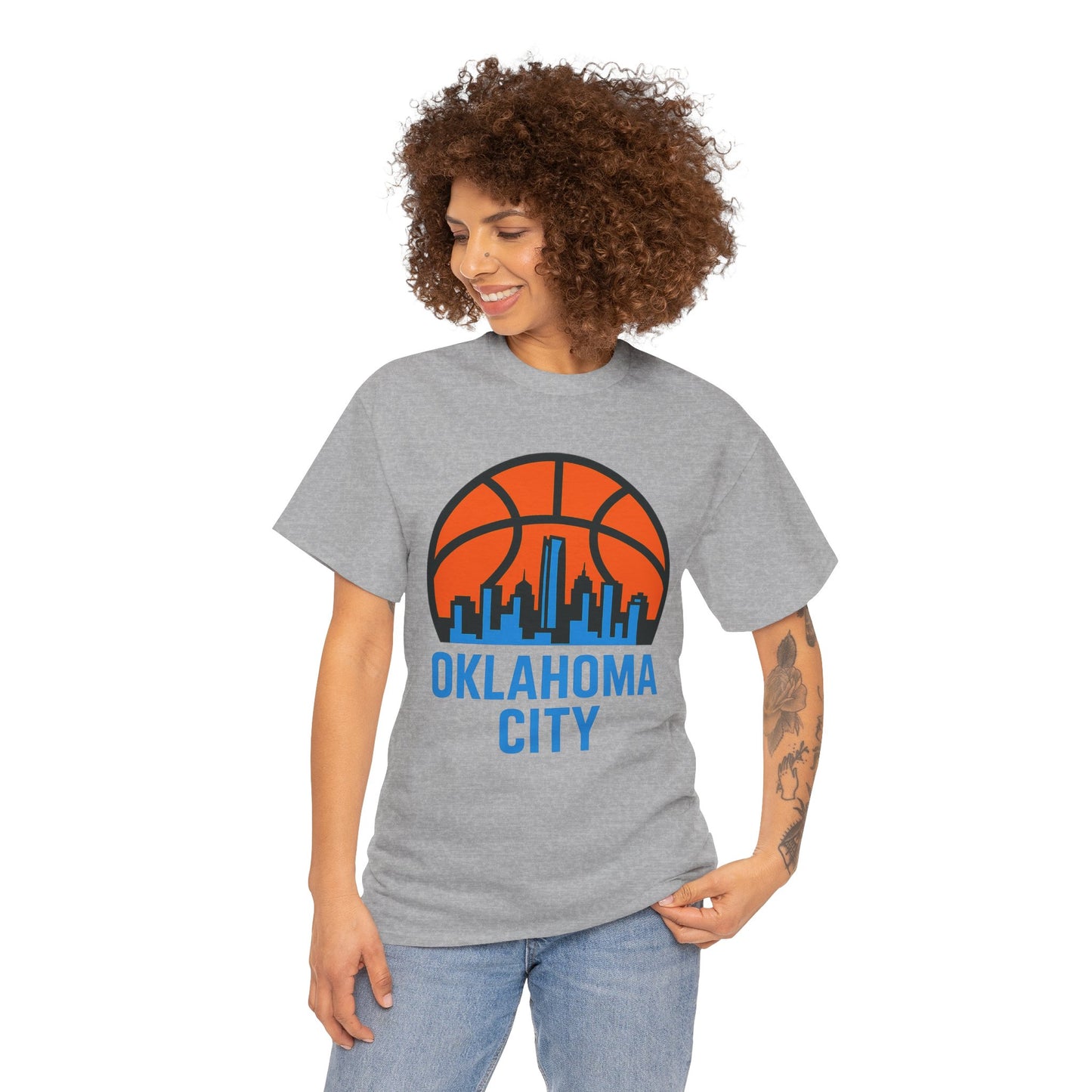 Oklahoma City Basketball Skyline T-Shirt