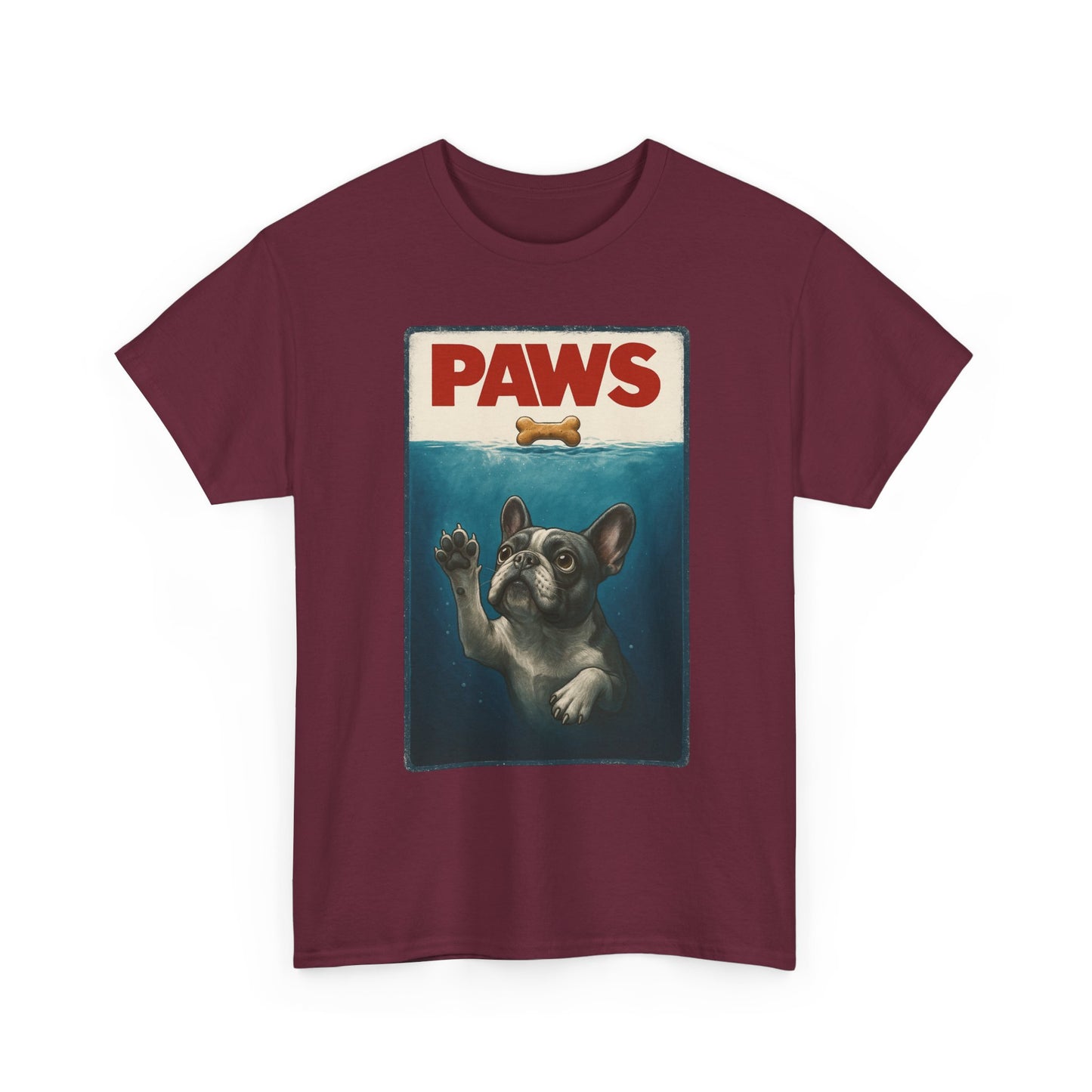 PAWS Frenchie Shirt | Funny French Bulldog Parody Tee | Dog Lover Novelty T-Shirt | Cute Frenchie Graphic | Unique Gift for Frenchie Owners