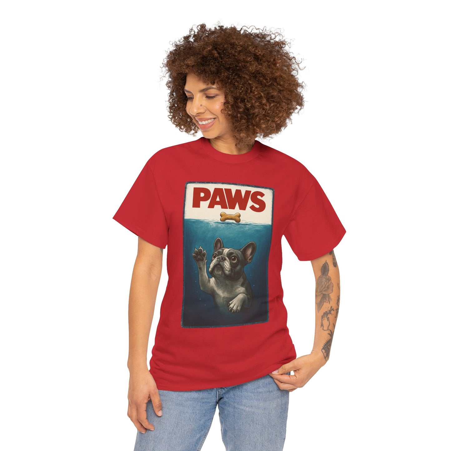 PAWS Frenchie Shirt | Funny French Bulldog Parody Tee | Dog Lover Novelty T-Shirt | Cute Frenchie Graphic | Unique Gift for Frenchie Owners