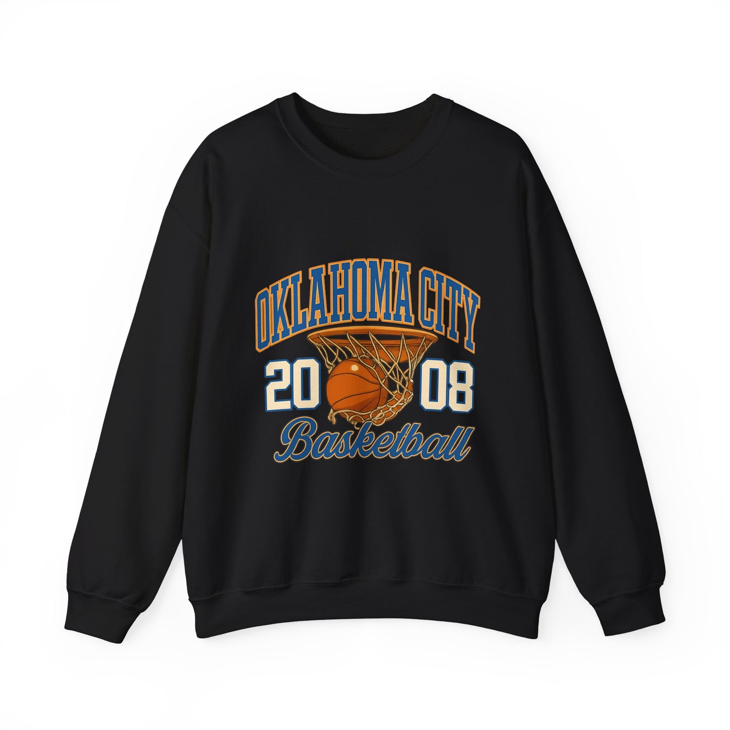 Oklahoma City Basketball Sweatshirt, Unisex Crewneck, Sports Fan Gift, Casual Wear, Basketball Apparel, Team Pride