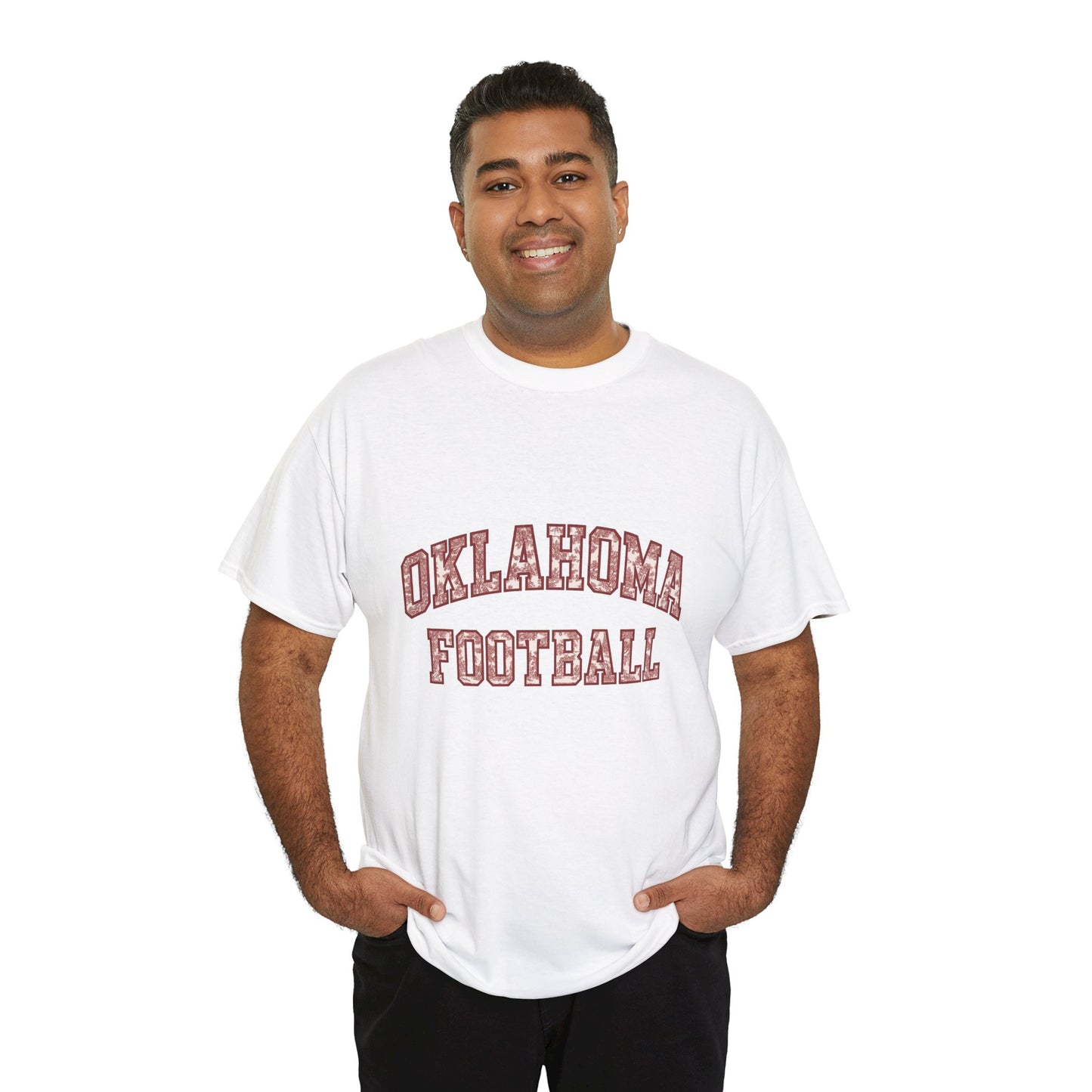 Oklahoma Football T-Shirt – Vintage Collegiate Style OU Game Day Tee, Retro Sports Shirt for Fans and Students