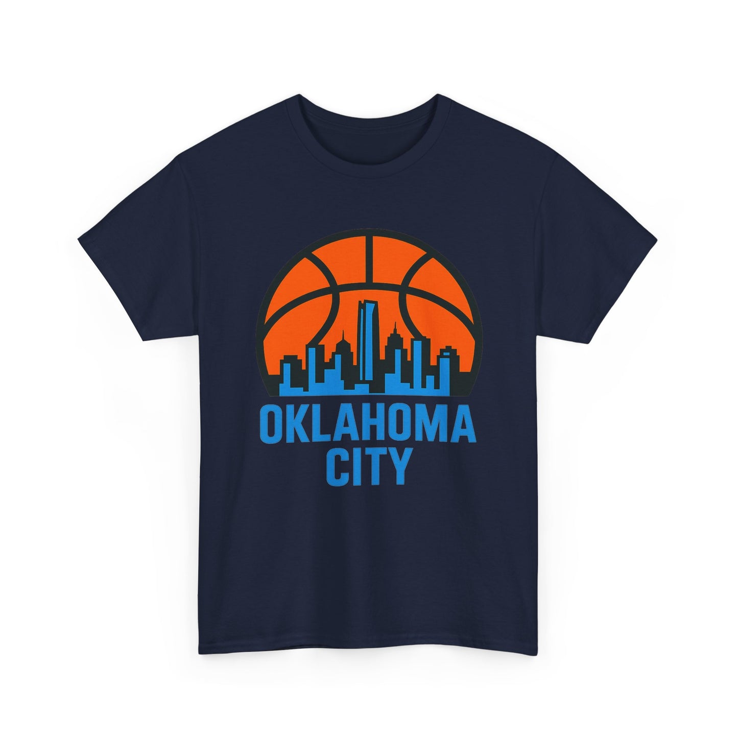 Oklahoma City Basketball Skyline T-Shirt