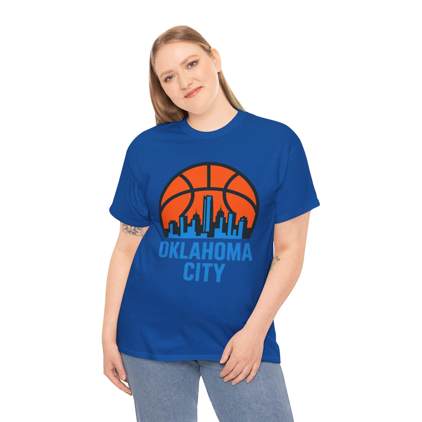 Oklahoma City Basketball Skyline T-Shirt