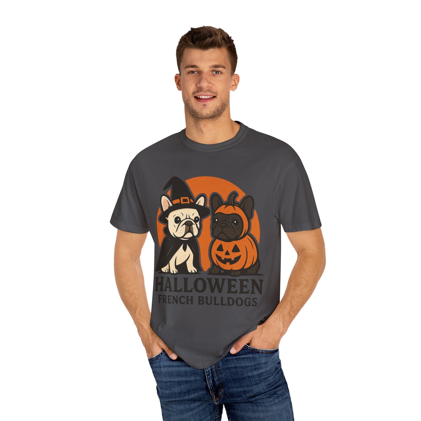 French Bulldog Halloween Sweatshirt | Spooky Frenchie Pullover | Ghost Dog Lover Crewneck | Cute Pumpkin Fall Sweater