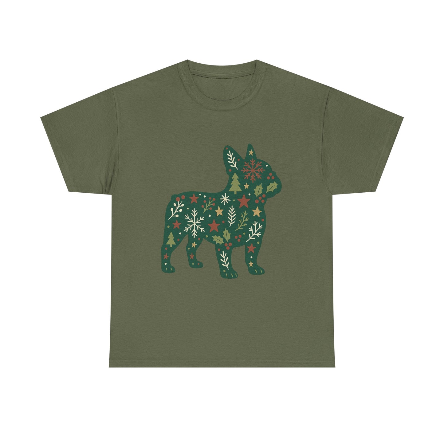 Christmas Frenchie Sweatshirt | Holiday French Bulldog Silhouette | Festive Dog Lover Gift | Cute Winter Frenchie Apparel