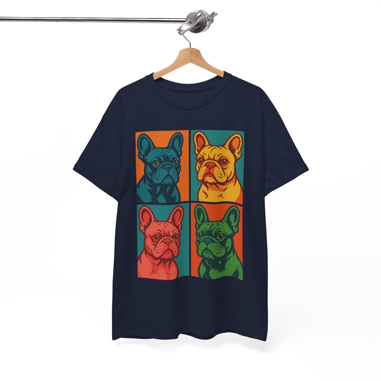 Pop Art French Bulldog T-Shirt • Colorful Frenchie Dog Tee • Retro Pop Art Dog Shirt • French Bulldog Lover Gift • Bright Graphic Dog Tee