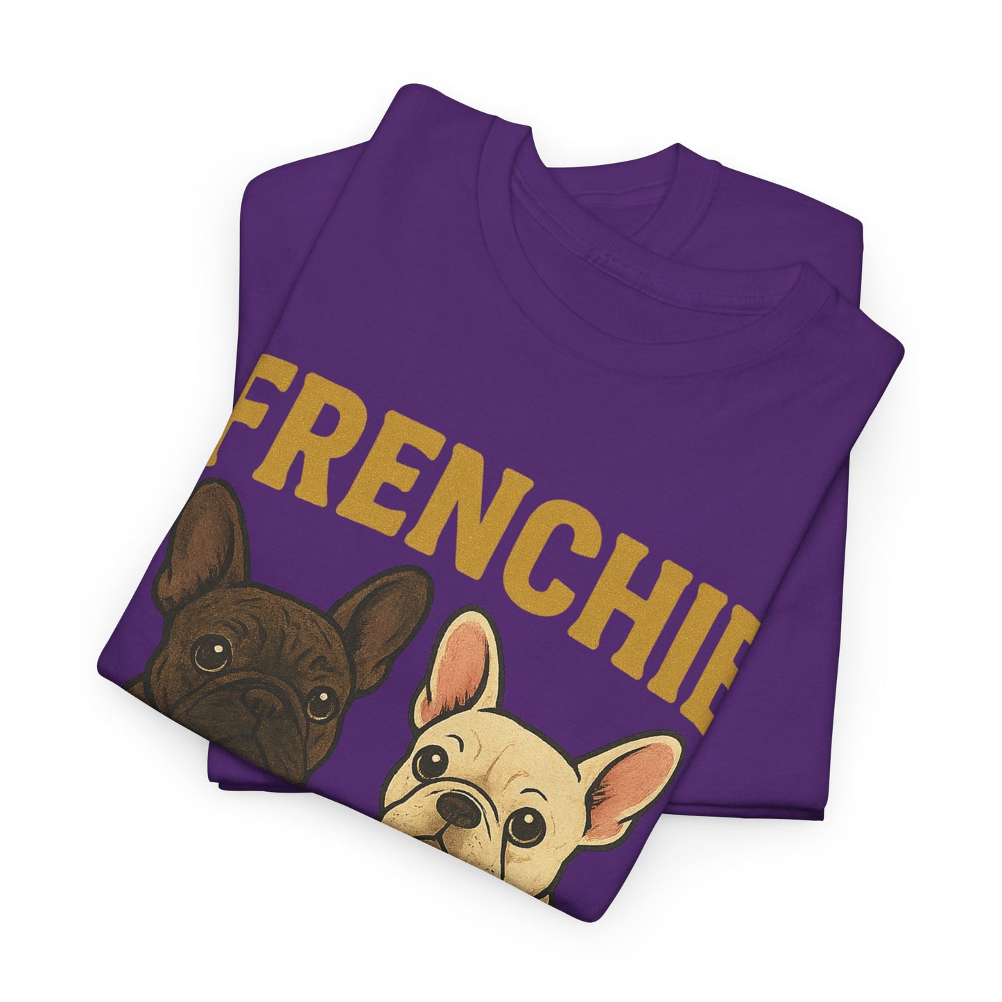 Frenchie Squad T-Shirt | Matching French Bulldog Lover Tee | Retro Dog Mom & Dad Shirt | Cute Frenchie Crew Top | Brindle & Cream Bulldog Graphic