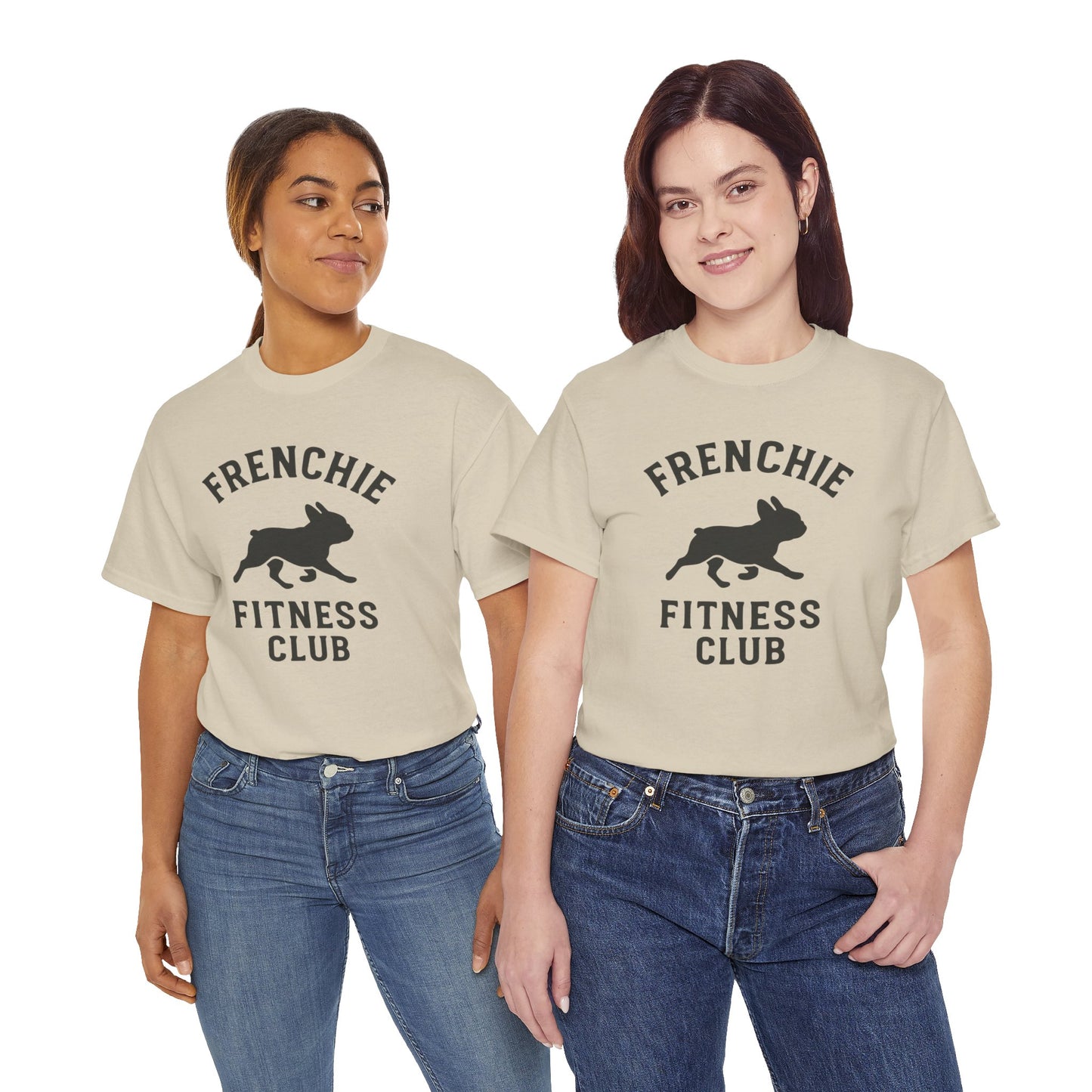 Frenchie Fitness Club T-Shirt | Funny French Bulldog Gym Tee | Dog Lover Workout Shirt | Frenchie Mom Gift | Cute Fitness Dog Graphic Tee