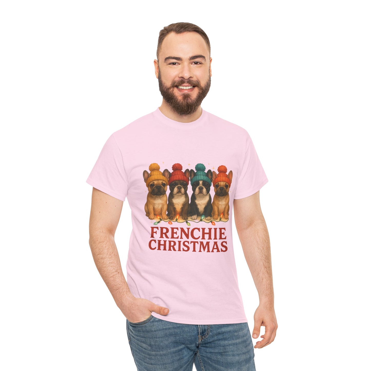 Frenchie Christmas Shirt | Cute French Bulldog Holiday Tee | Frenchie Dog Lovers Xmas Gift | Cozy Winter Pup T-Shirt