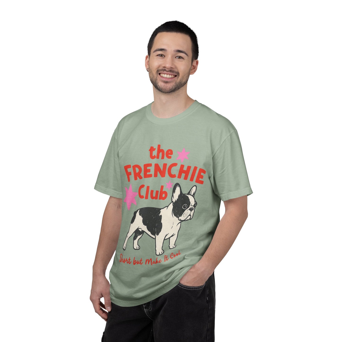 Frenchie Club Shirt, French Bulldog Graphic Tee, Short But Make It Cool Shirt, Cute Frenchie T-Shirt, Retro Dog Lover Gift, French Bulldog Lover Tee, Trendy Frenchie Shirt