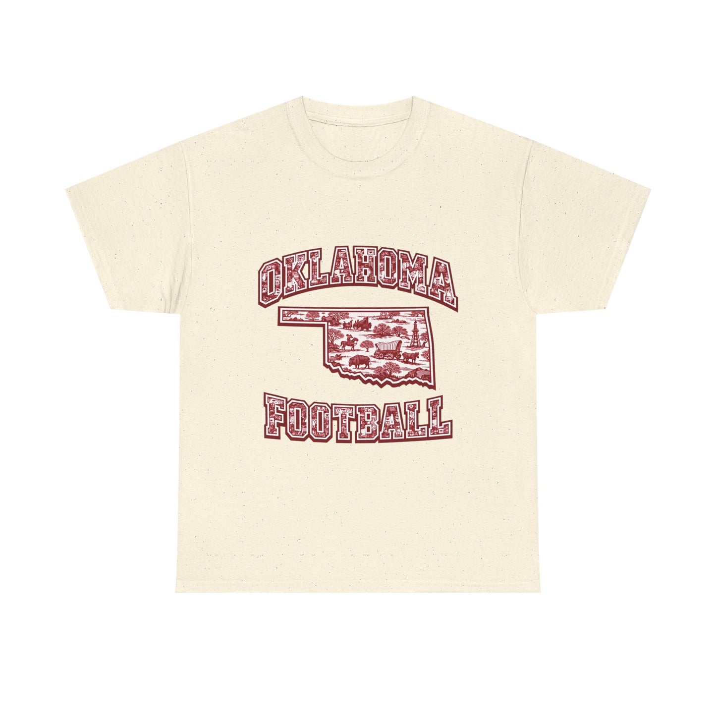 Oklahoma Football Shirt, Vintage Oklahoma Game Day Tee, Crimson Football Fan Shirt, Oklahoma State Toile Graphic Tee, College Football Gift