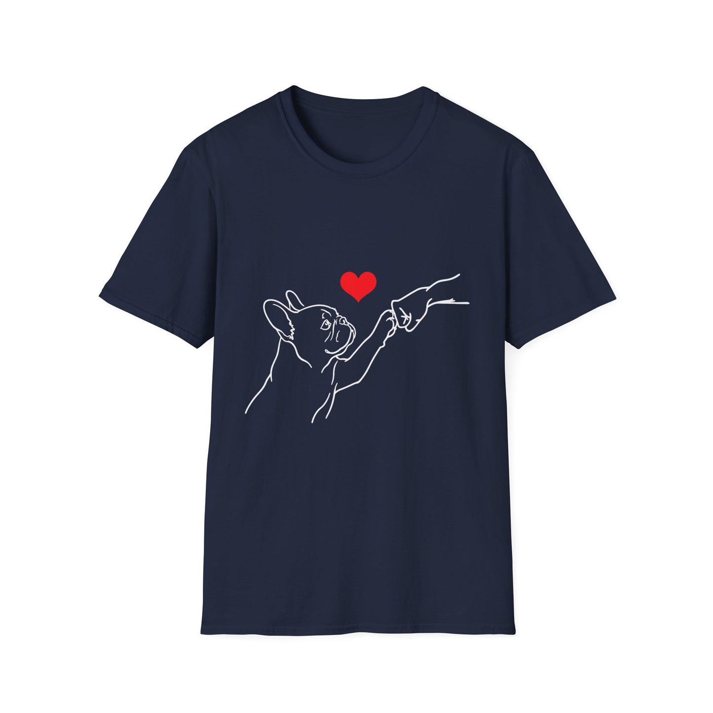 French Bulldog Love Shirt, Frenchie Mom Gift, French Bulldog Dad Shirt, Minimalist Frenchie Tee, Dog Lover Gift, French Bulldog Outline Shirt, Pet Memorial Tee