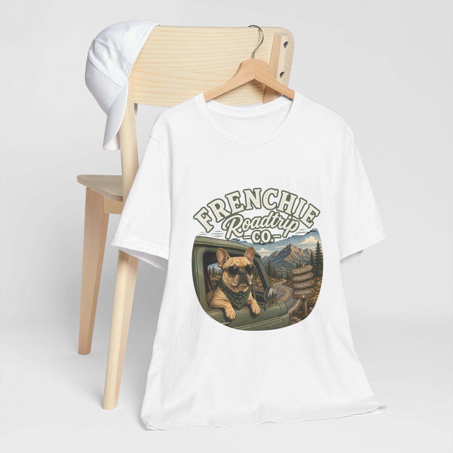Frenchie Roadtrip Co Shirt, French Bulldog Road Trip Tee, Adventure Frenchie Shirt, Camping Dog Shirt, Travel Lover Gift, Vintage French Bulldog Tee, Outdoor Dog Apparel
