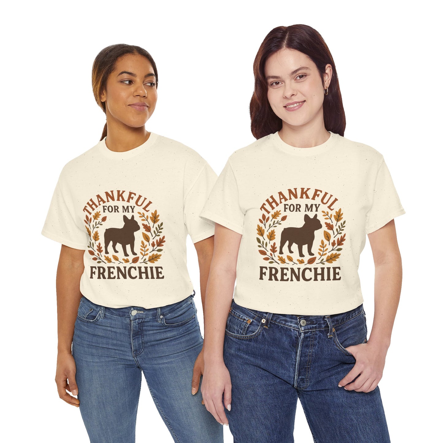 Thankful for My Frenchie Shirt – Fall French Bulldog T-Shirt, Thanksgiving Dog Lover Tee, Autumn Frenchie Gift for Pet Moms & Dads