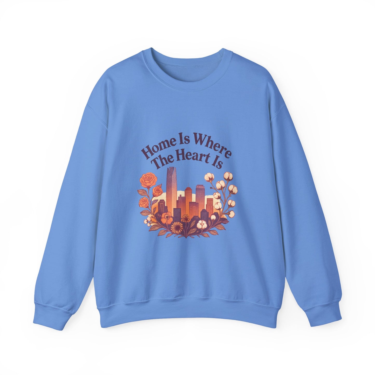 Home Is Where the Heart Is Oklahoma City Sweatshirt| OKC Pride Shirt | Oklahoma Love Sweatshirt