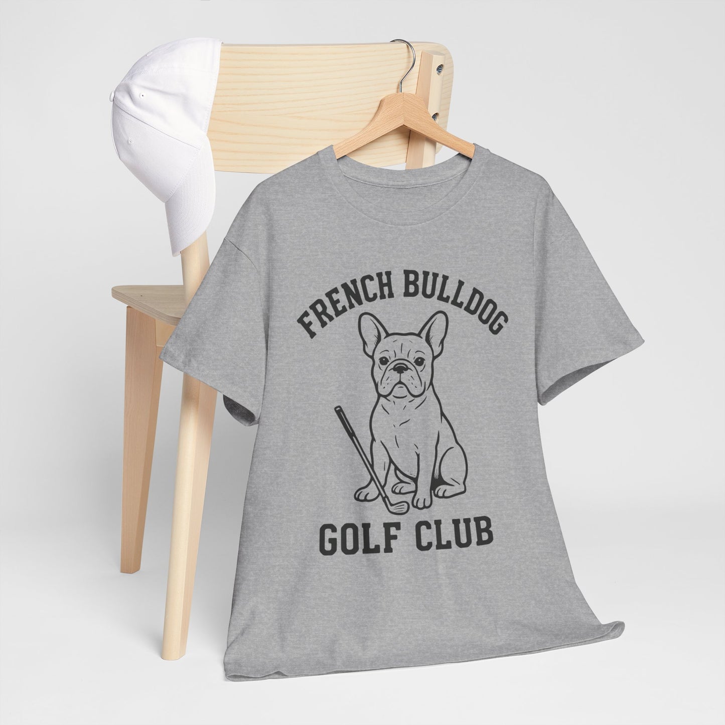 French Bulldog Golf Club Shirt | Frenchie Golf Tee | Frenchie Lover Gift | Dog Dad Golf Shirt | Dog Mom Golf Apparel | Retro Line Art Bulldog Tee