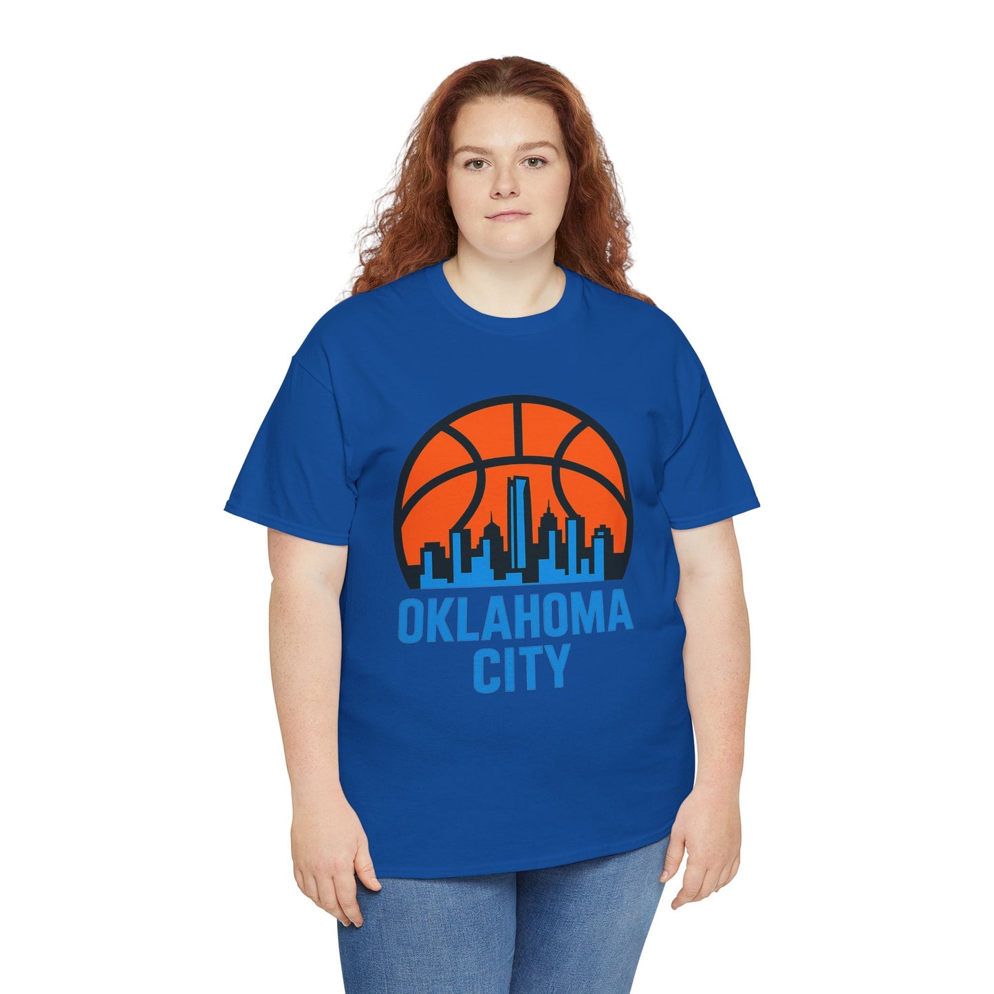 Oklahoma City Basketball Skyline T-Shirt