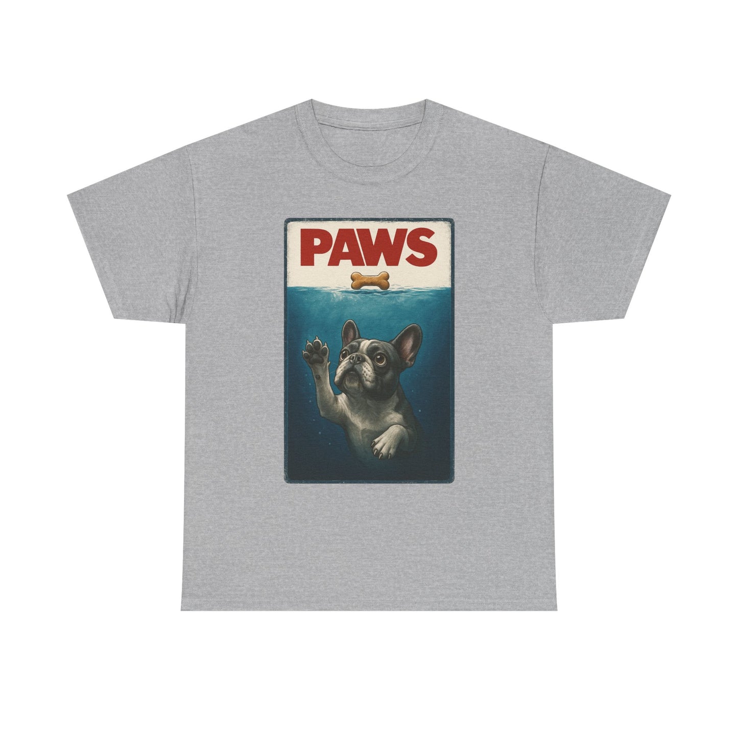 PAWS Frenchie Shirt | Funny French Bulldog Parody Tee | Dog Lover Novelty T-Shirt | Cute Frenchie Graphic | Unique Gift for Frenchie Owners