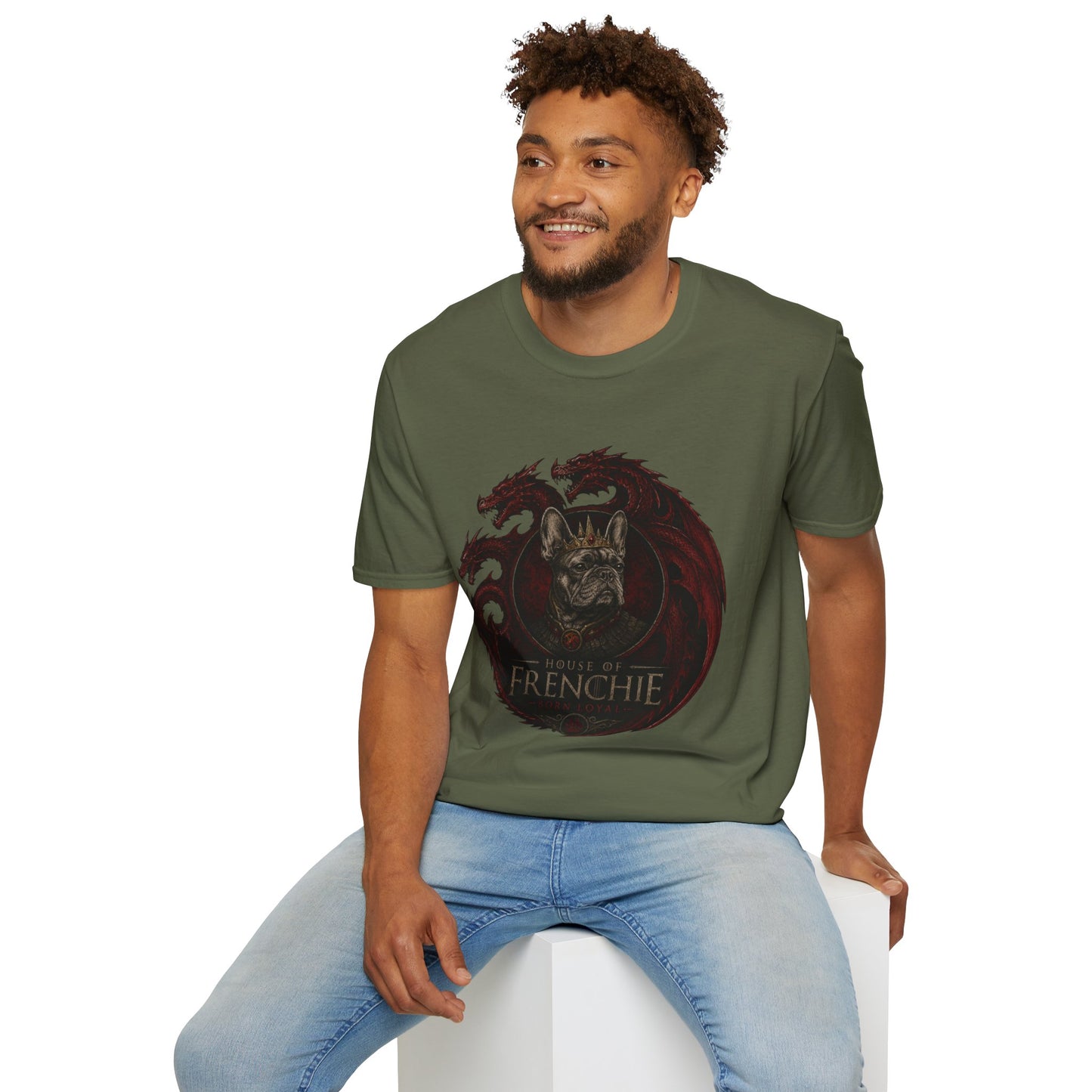 Frenchie Dragon T-Shirt — Gothic French Bulldog Illustration Tee