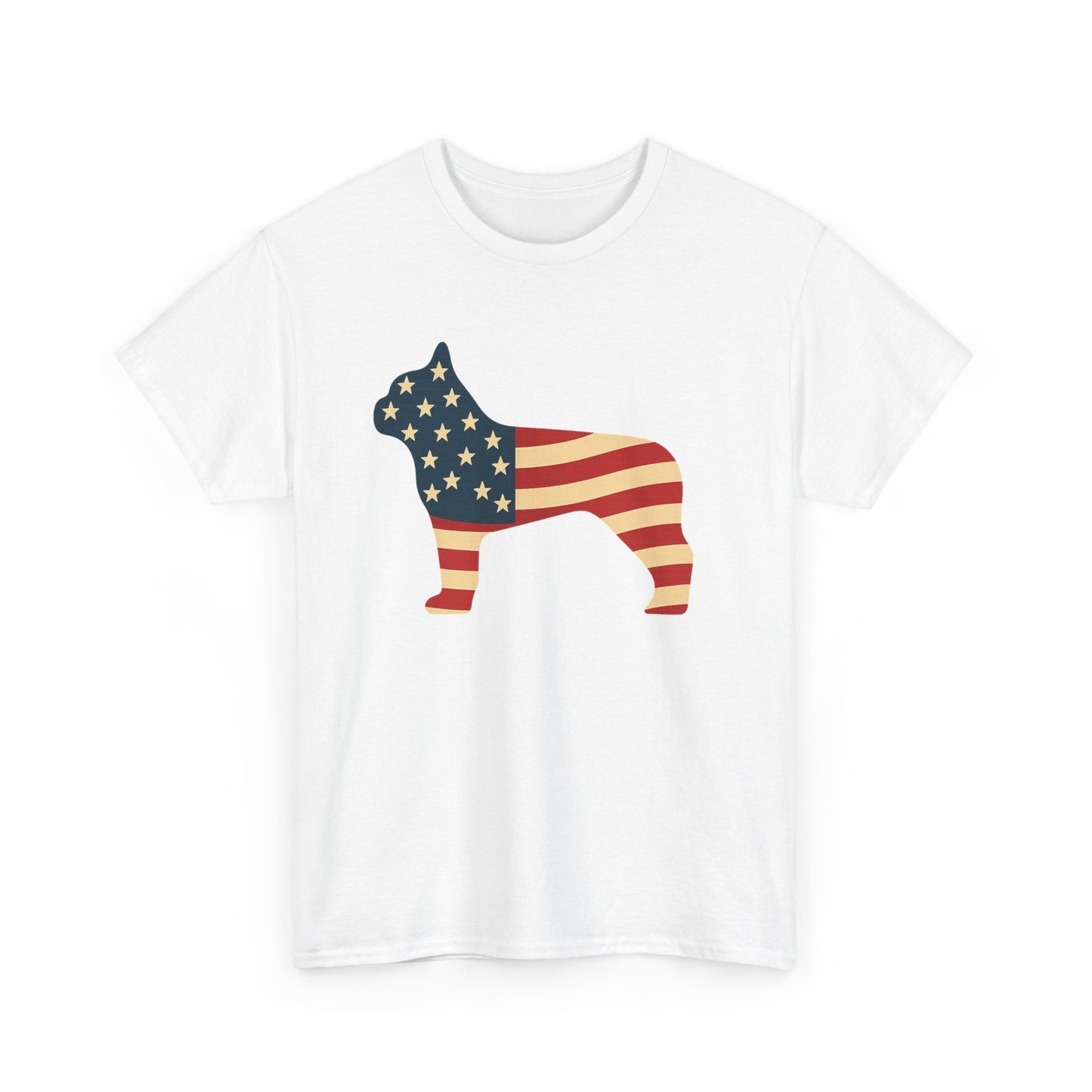Patriotic French Bulldog T-Shirt | American Flag Frenchie Tee | USA Dog Lover Shirt | 4th of July French Bulldog Gift for Dog Moms & Dads