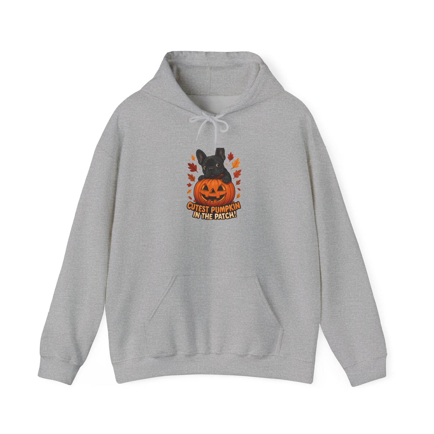 Cutest Pumpkin in the Patch Hoodie | Frenchie Fall Sweatshirt | Halloween Dog Lover Gift | Cozy French Bulldog Pumpkin Patch Hoodie