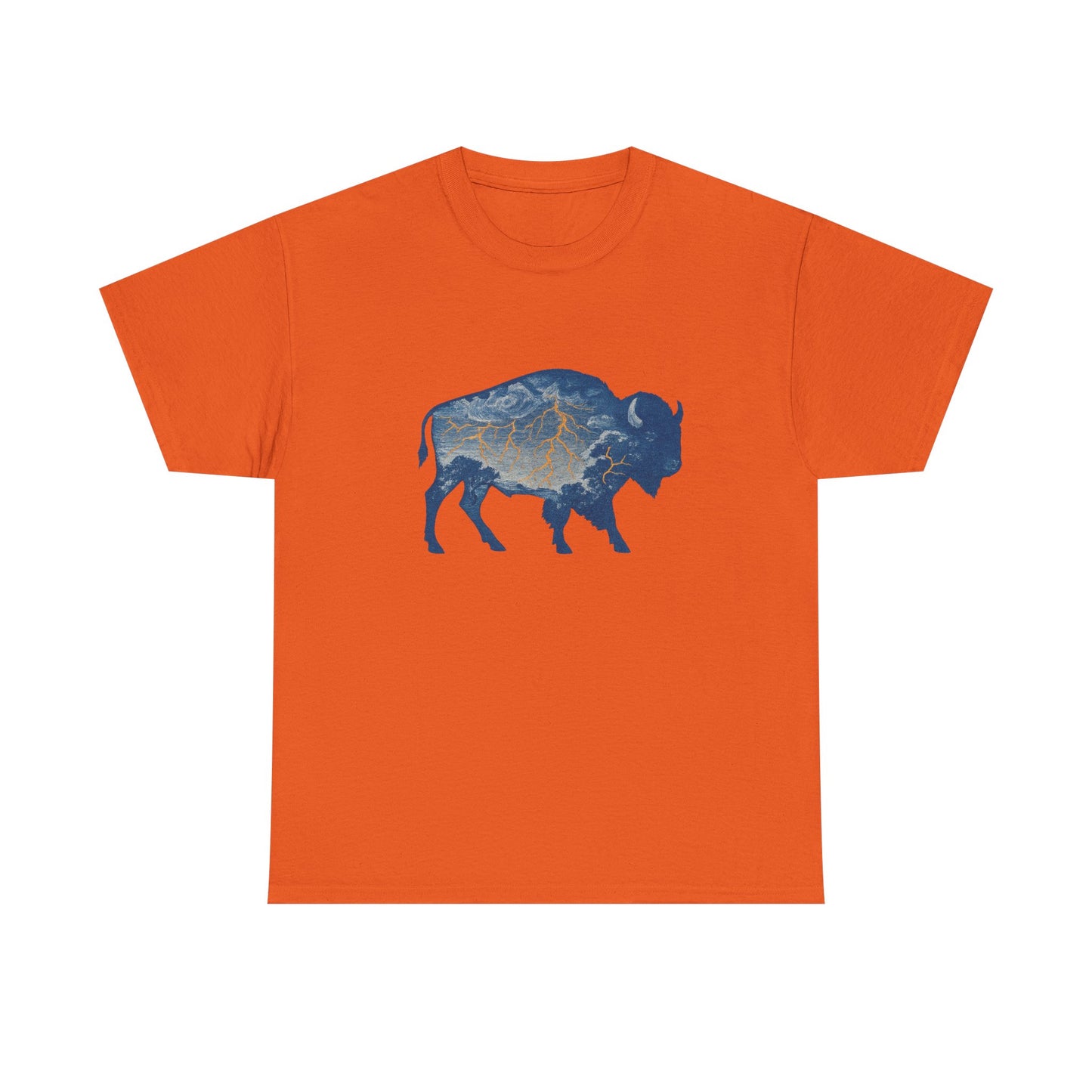 Thunder Bison Lightning T-Shirt | Oklahoma City Basketball Inspired Tee | OKC Game Day Shirt