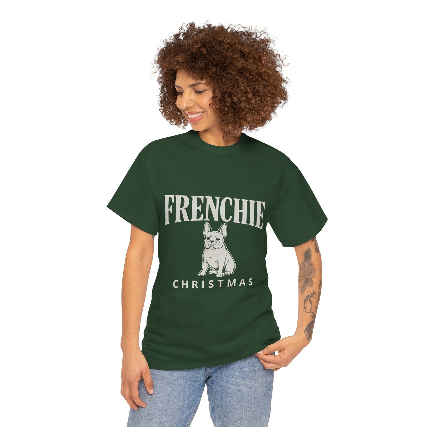 Frenchie Christmas Shirt – Cute French Bulldog Holiday Tee, Vintage Frenchie Christmas Gift, Dog Lover Xmas Graphic Tee, French Bulldog Christmas Apparel