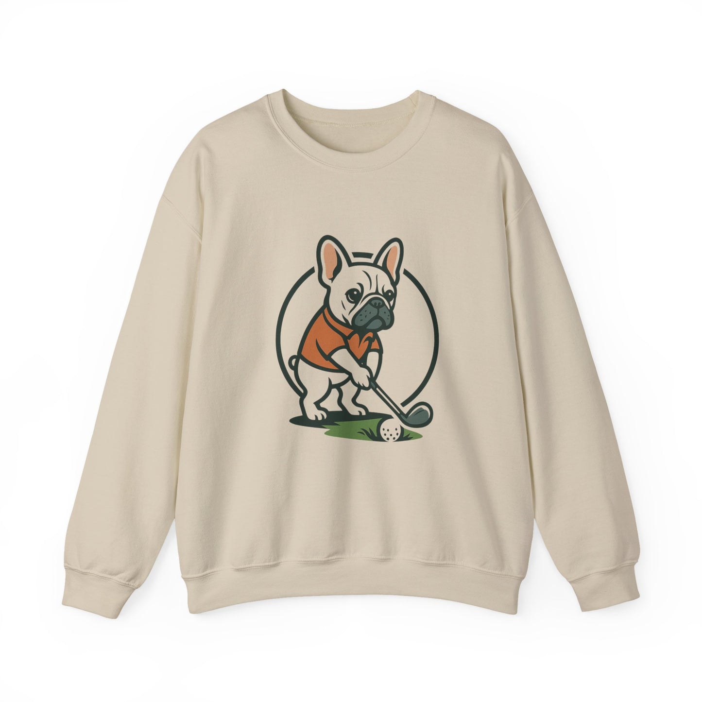 Cute Golfing Dog Sweatshirt | Unisex Heavy Blend Crewneck | Perfect for Dog Lovers, Golf Enthusiasts, and Casual Outings