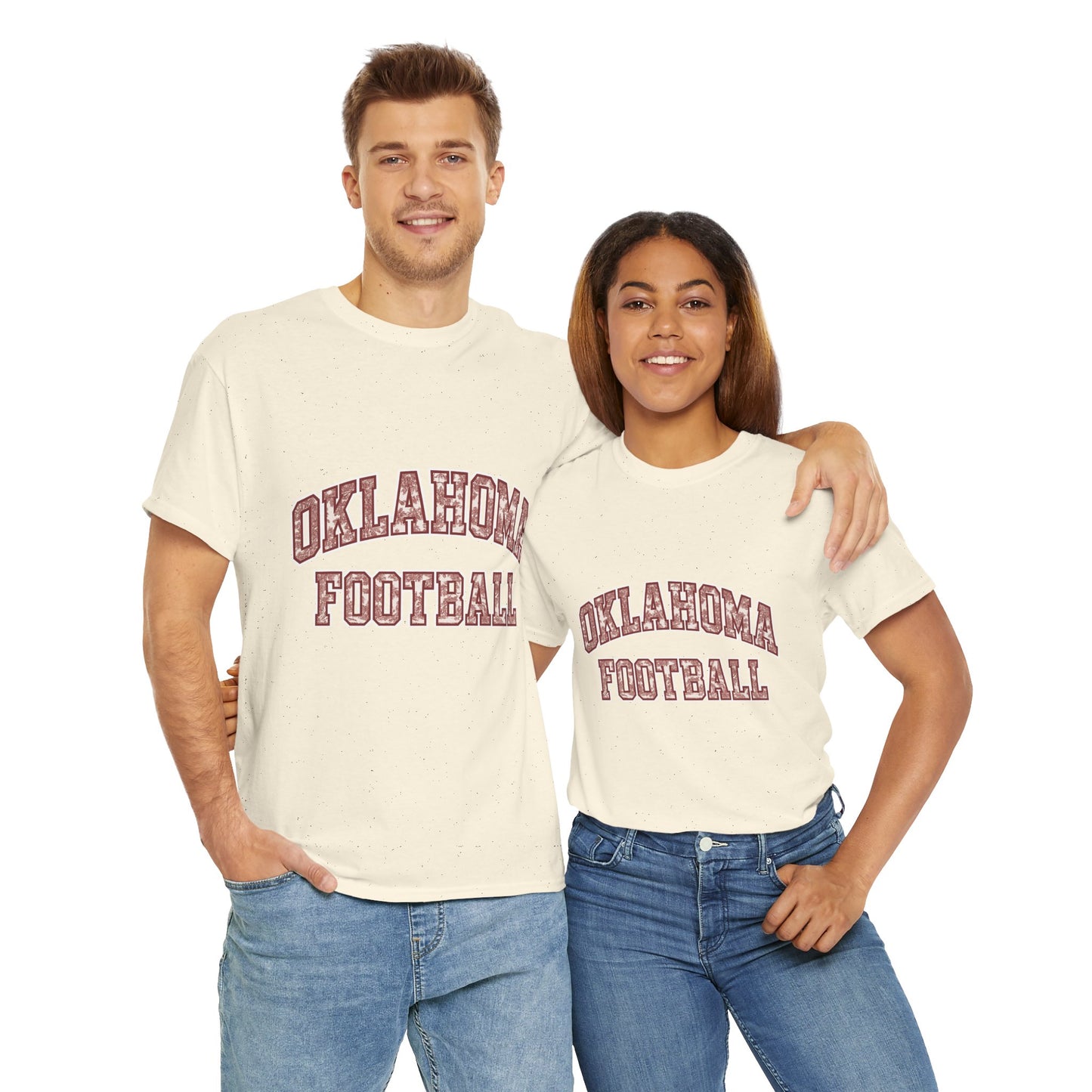 Oklahoma Football T-Shirt – Vintage Collegiate Style OU Game Day Tee, Retro Sports Shirt for Fans and Students
