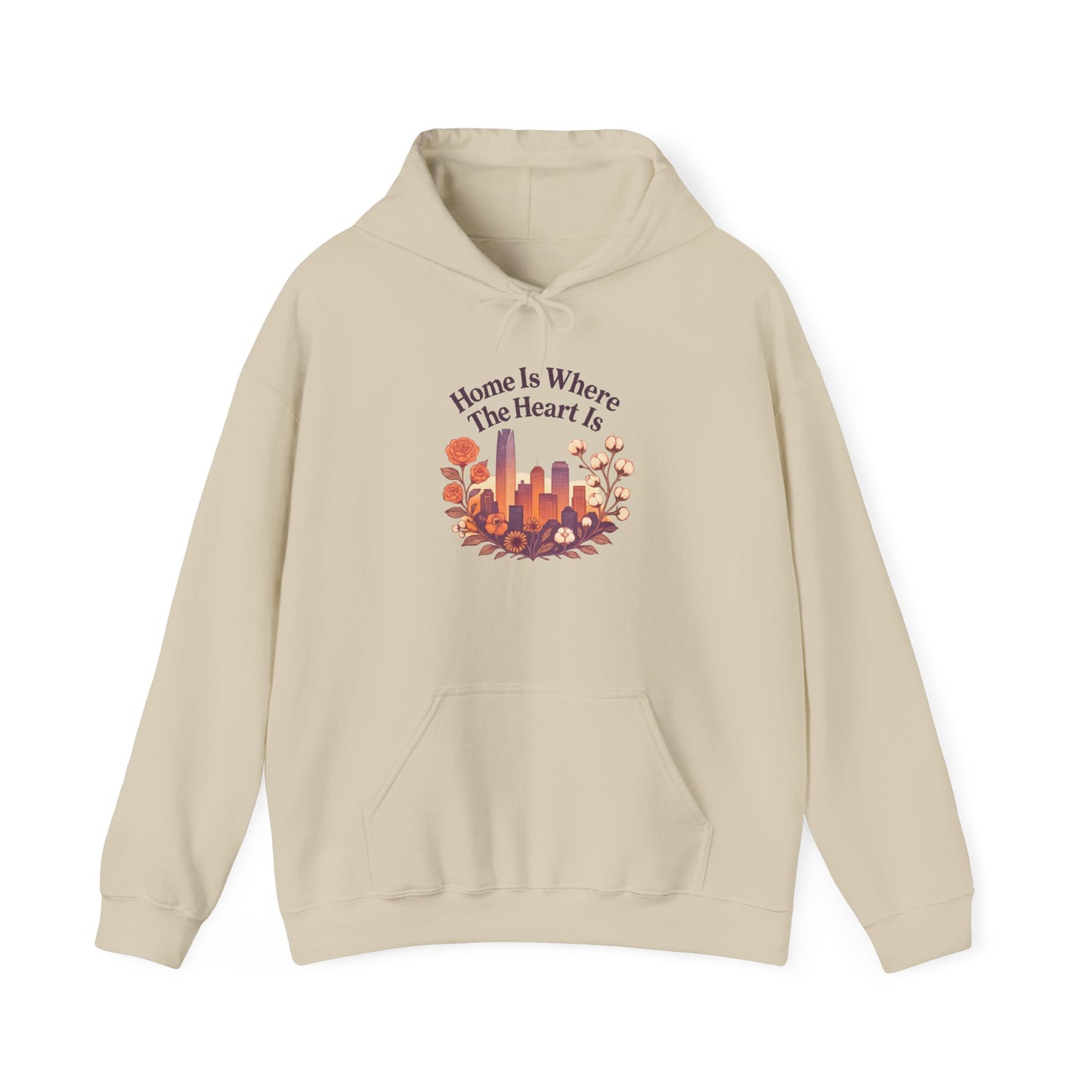 Home Is Where the Heart Is Oklahoma City Hoodie | Oklahoma Pride Gift | OKC Home Hoodie