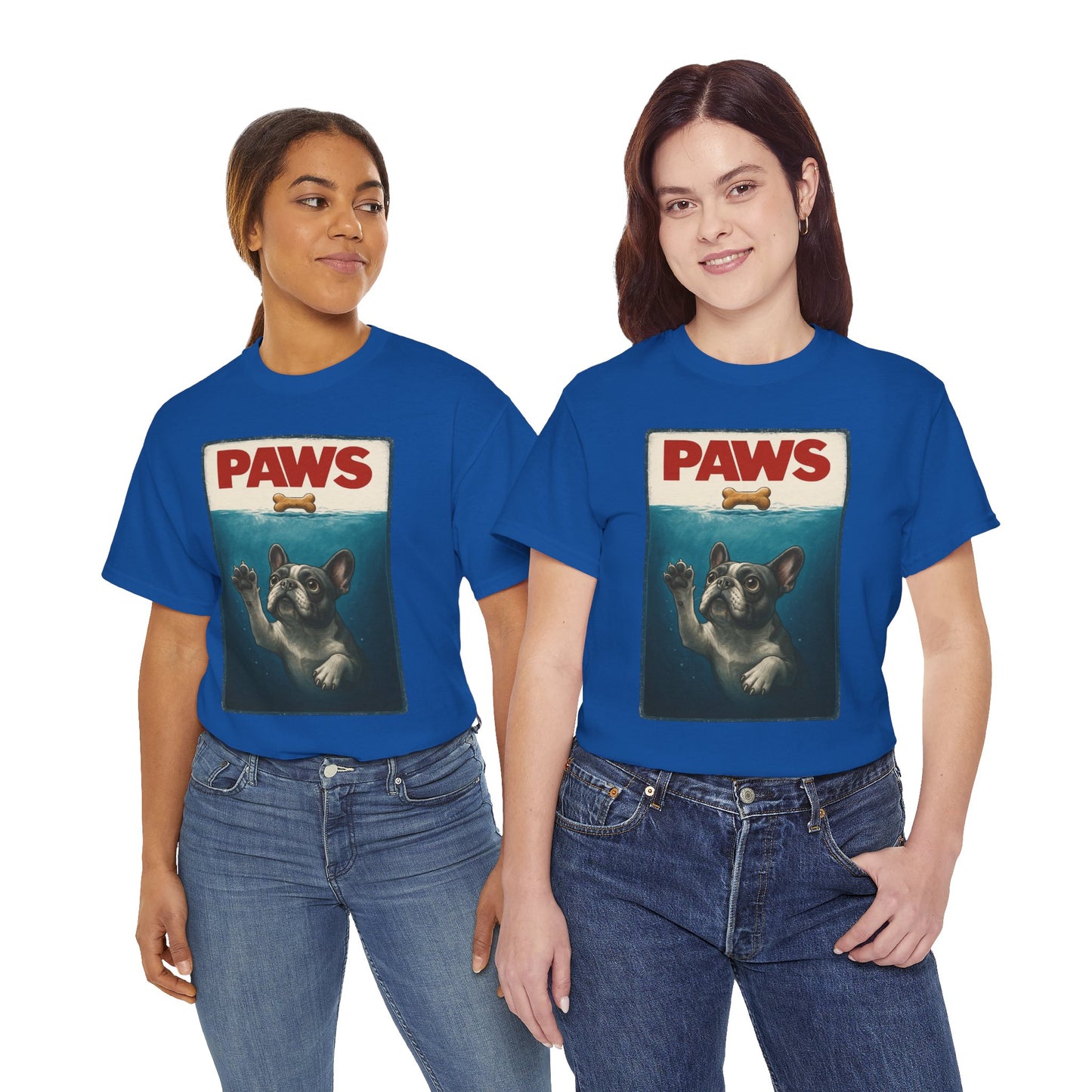 PAWS Frenchie Shirt | Funny French Bulldog Parody Tee | Dog Lover Novelty T-Shirt | Cute Frenchie Graphic | Unique Gift for Frenchie Owners