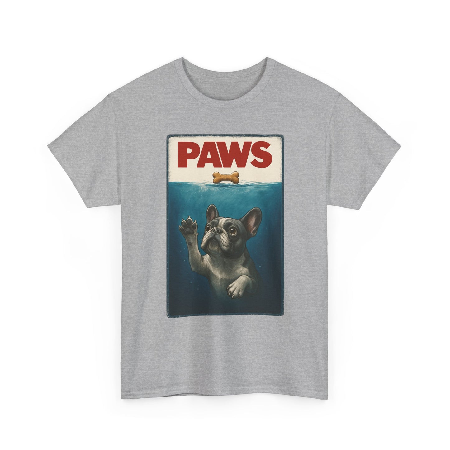 PAWS Frenchie Shirt | Funny French Bulldog Parody Tee | Dog Lover Novelty T-Shirt | Cute Frenchie Graphic | Unique Gift for Frenchie Owners