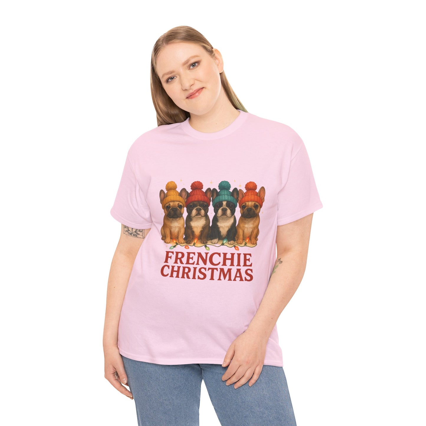 Frenchie Christmas Shirt | Cute French Bulldog Holiday Tee | Frenchie Dog Lovers Xmas Gift | Cozy Winter Pup T-Shirt