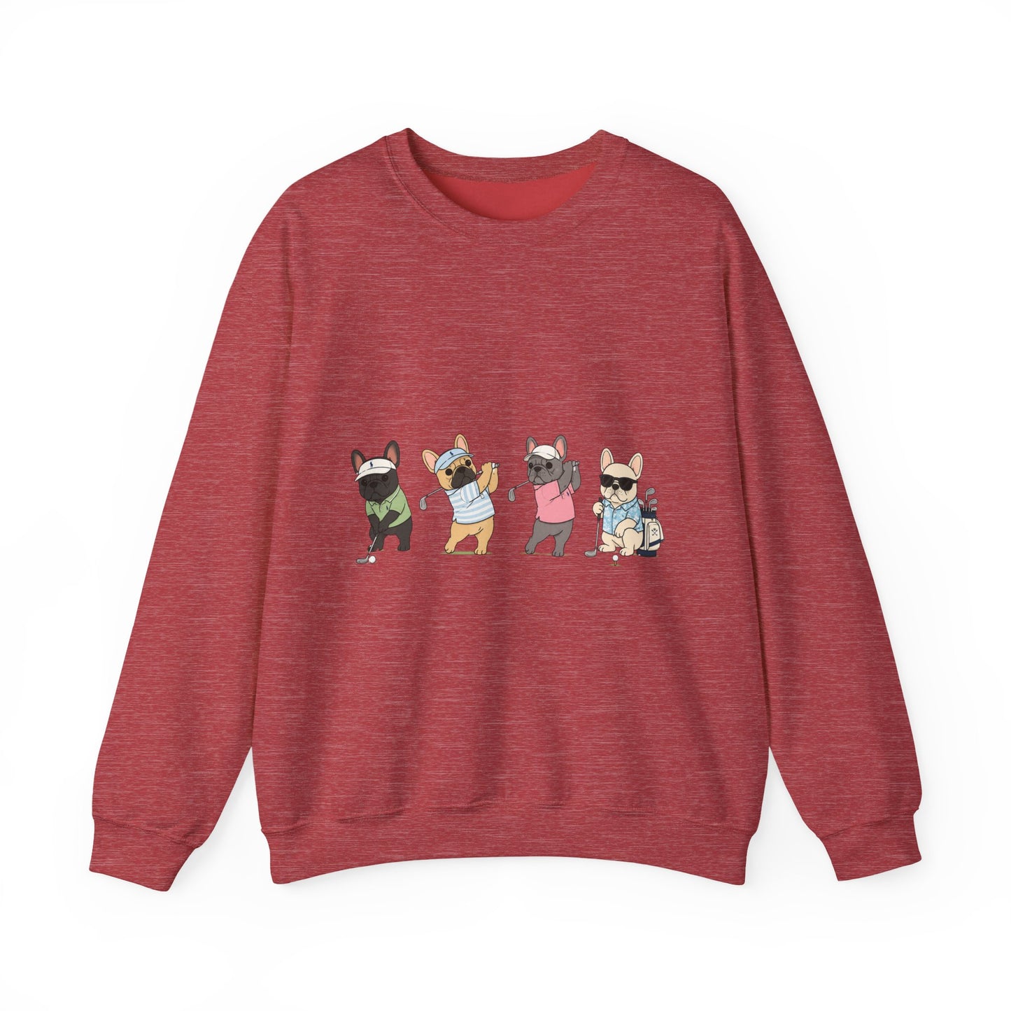 Frenchie Golf Sweatshirt, French Bulldog Golf Crewneck, Funny Golf Dog Sweatshirt, Golf Lover Gift, Country Club Frenchie Pullover