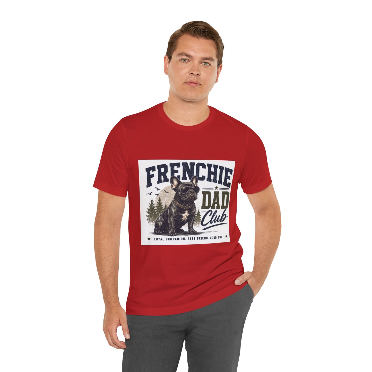 Frenchie Dad Club Shirt, French Bulldog Dad Tee, Dog Dad Gift, French Bulldog Shirt for Men, Father’s Day Frenchie T-Shirt, Dog Lover Graphic Tee