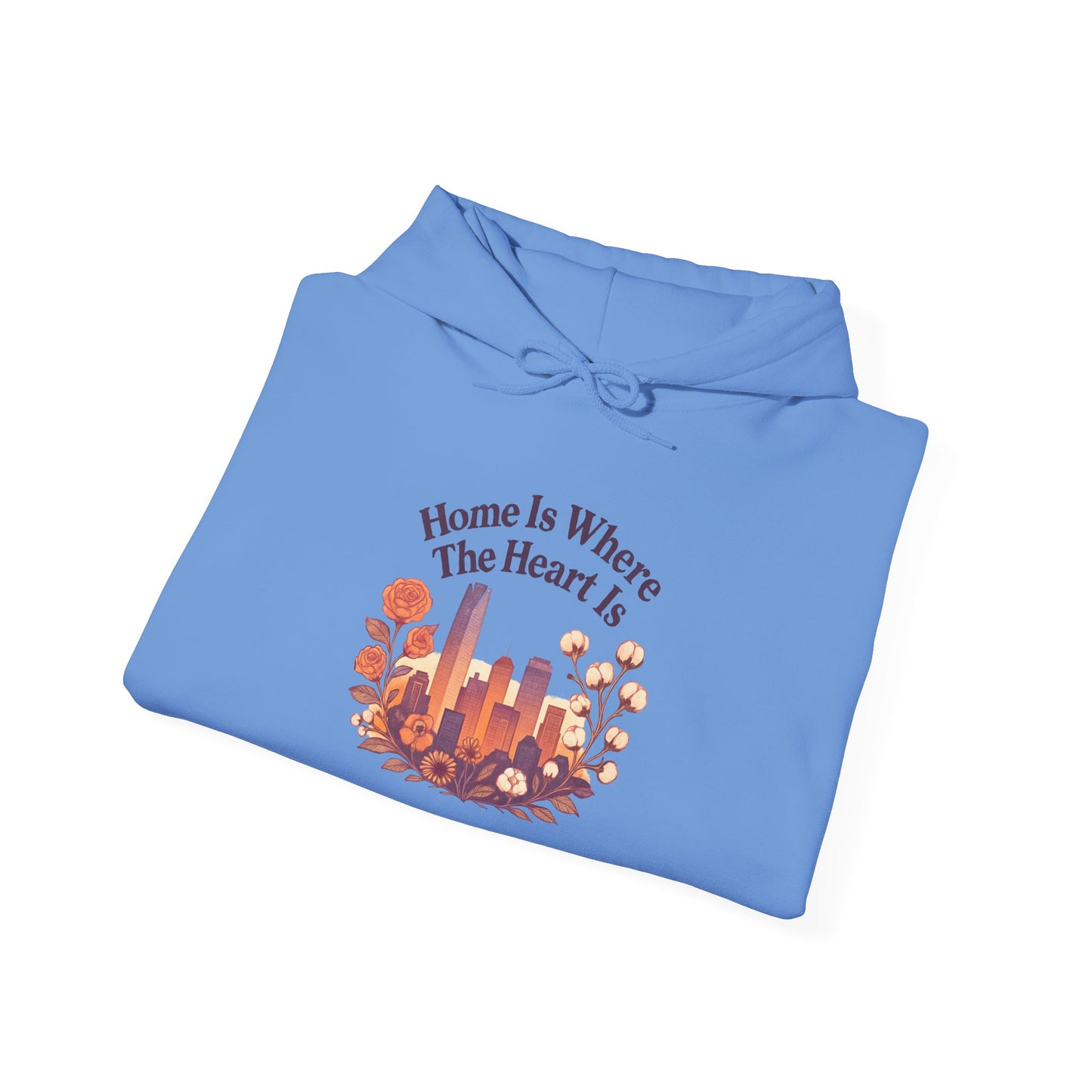 Home Is Where the Heart Is Oklahoma City Hoodie | Oklahoma Pride Gift | OKC Home Hoodie