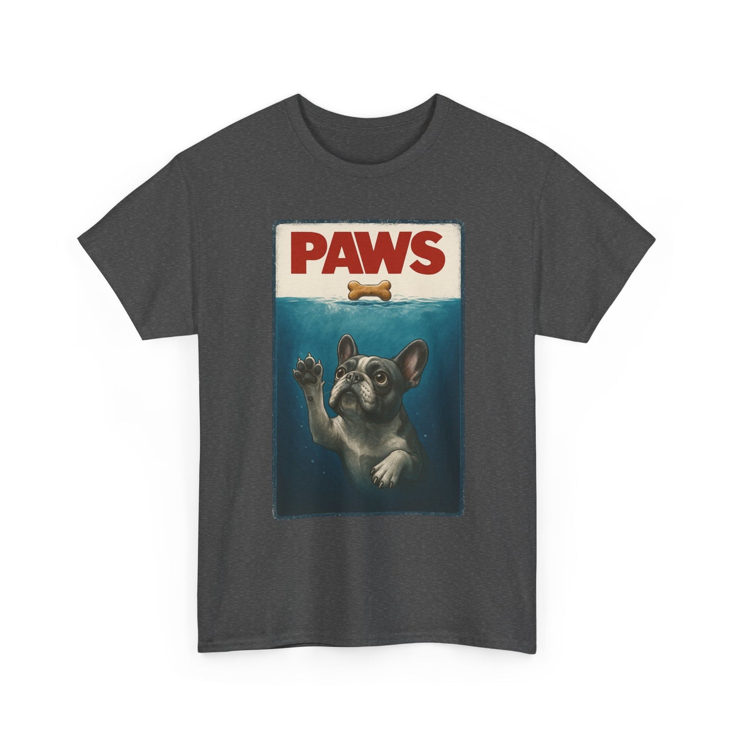 PAWS Frenchie Shirt | Funny French Bulldog Parody Tee | Dog Lover Novelty T-Shirt | Cute Frenchie Graphic | Unique Gift for Frenchie Owners