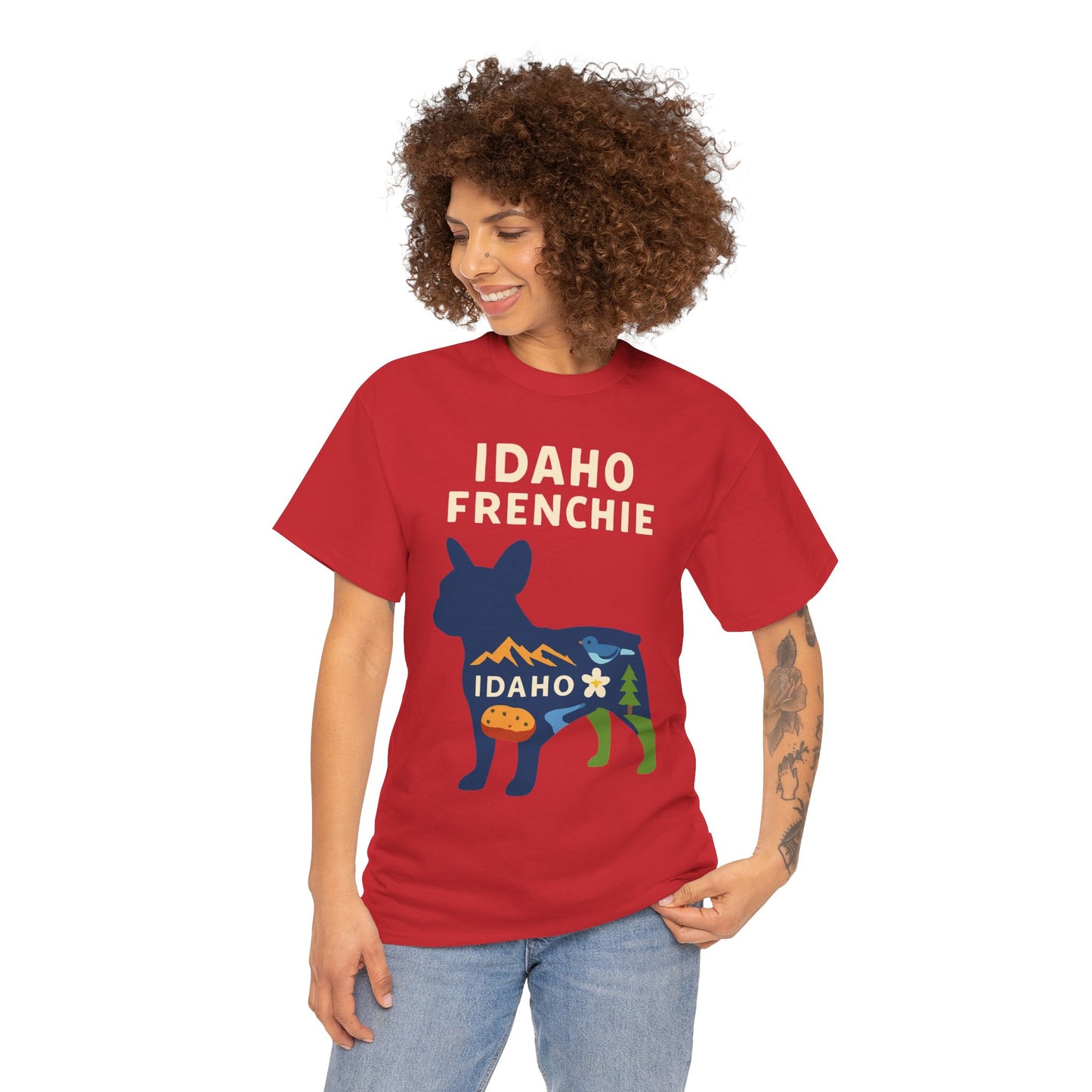 Idaho Frenchie T-Shirt | Idaho Dog Lover Tee | French Bulldog State Shirt | Idaho Gift for Frenchie Owners | Cute Frenchie Graphic Tee