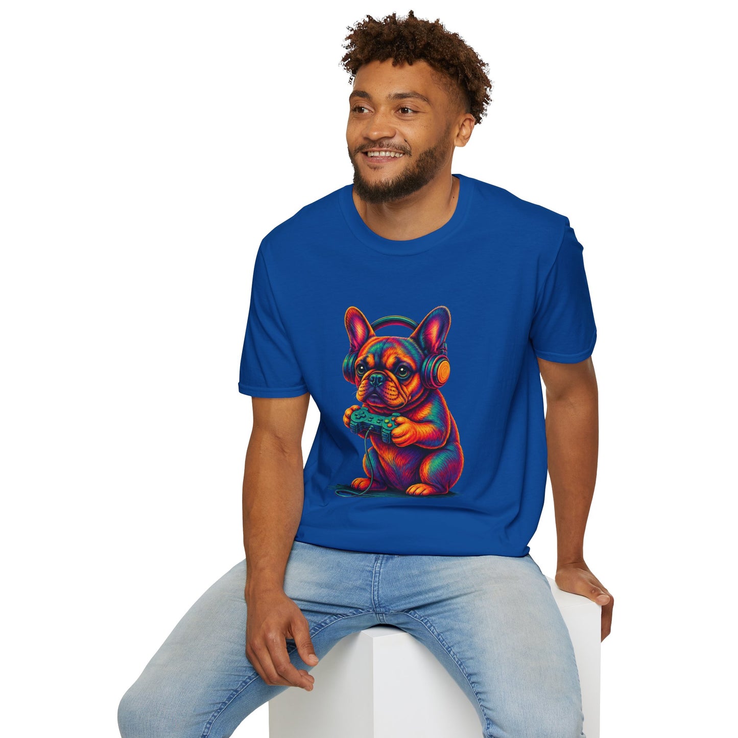 French Bulldog Gamer Shirt, Gaming Frenchie Tee, Gamer Dog Shirt, Video Game Lover Gift, Frenchie Gamer Gift, Cute French Bulldog Shirt, Dog Lover Tee