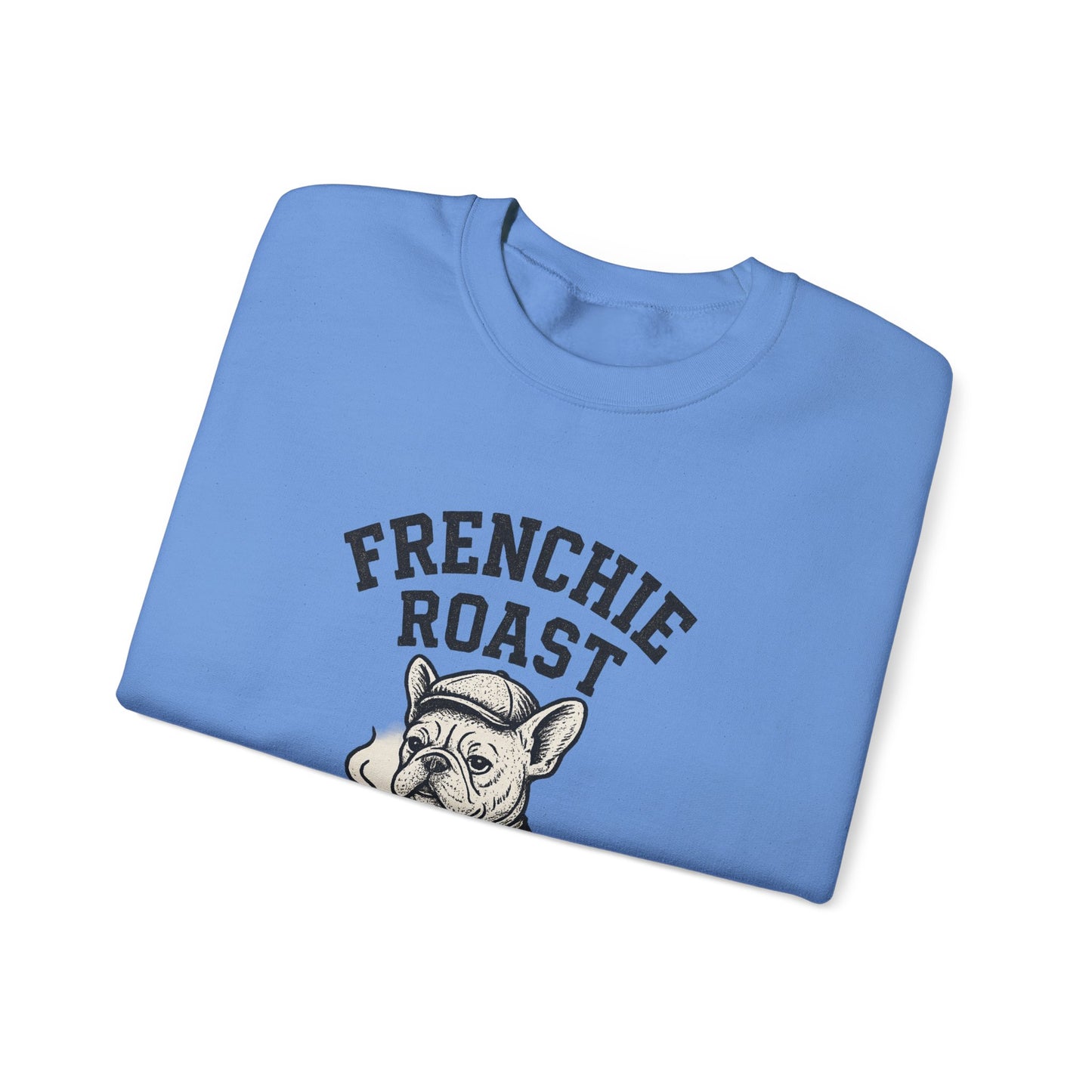 Frenchie Roast Sweatshirt • French Bulldog Coffee Lover Sweater • Cute Barista Dog Pullover • Frenchie Mom Gift • Cozy Dog Lover Crewneck