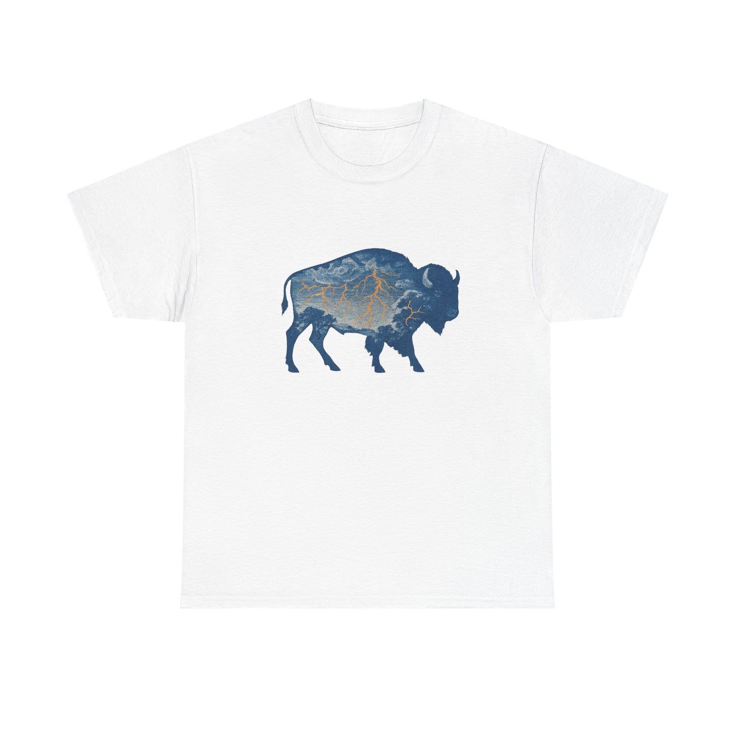 Thunder Bison Lightning T-Shirt | Oklahoma City Basketball Inspired Tee | OKC Game Day Shirt
