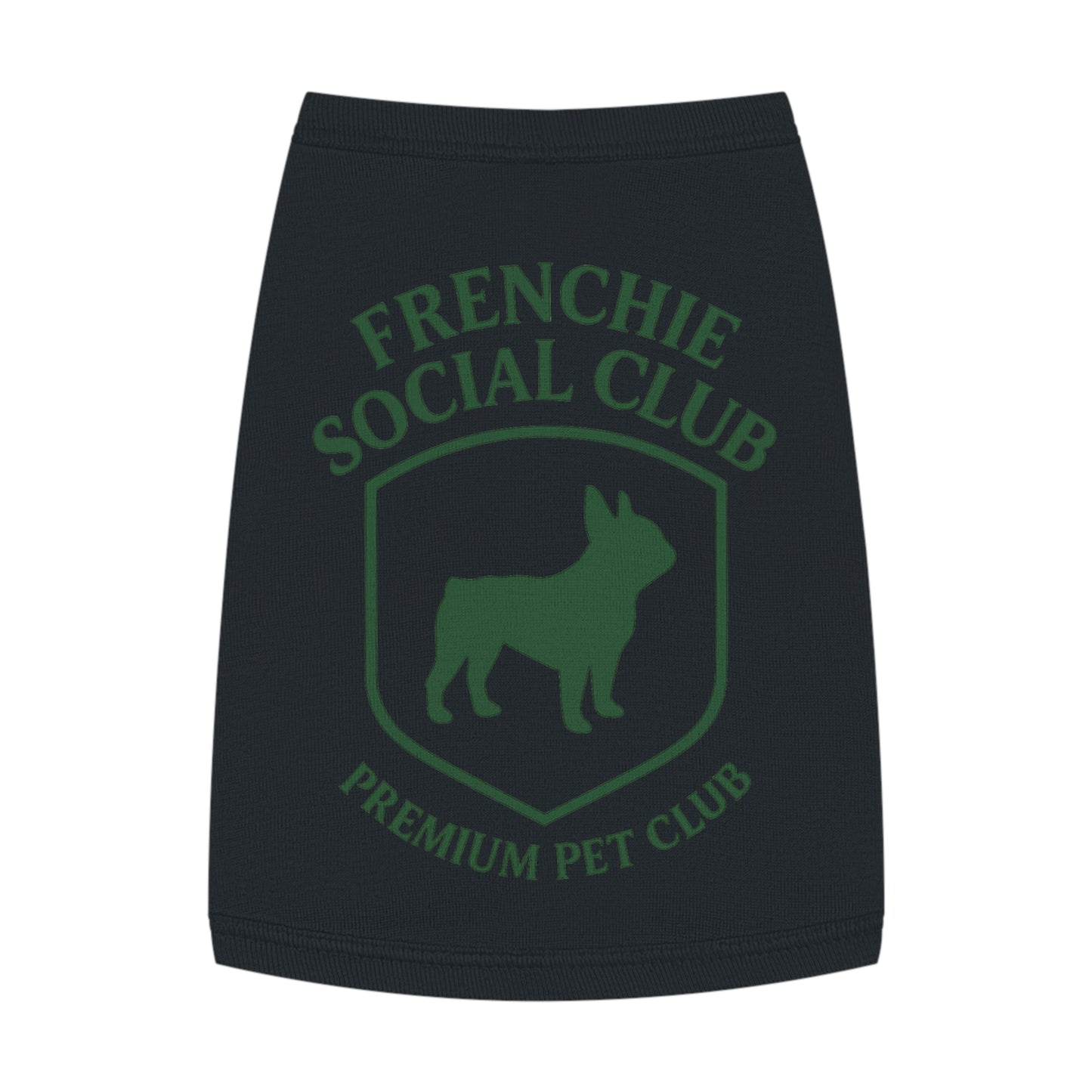 Frenchie Social Club Pet Tank Top, Cute Dog Apparel, French Bulldog Shirt, Pet Fashion, Summer Dog Outfit