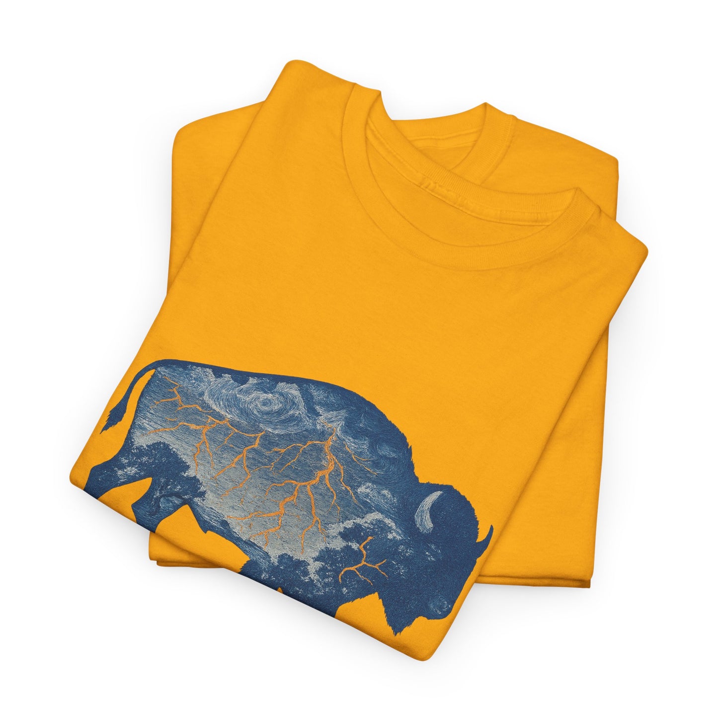 Thunder Bison Lightning T-Shirt | Oklahoma City Basketball Inspired Tee | OKC Game Day Shirt