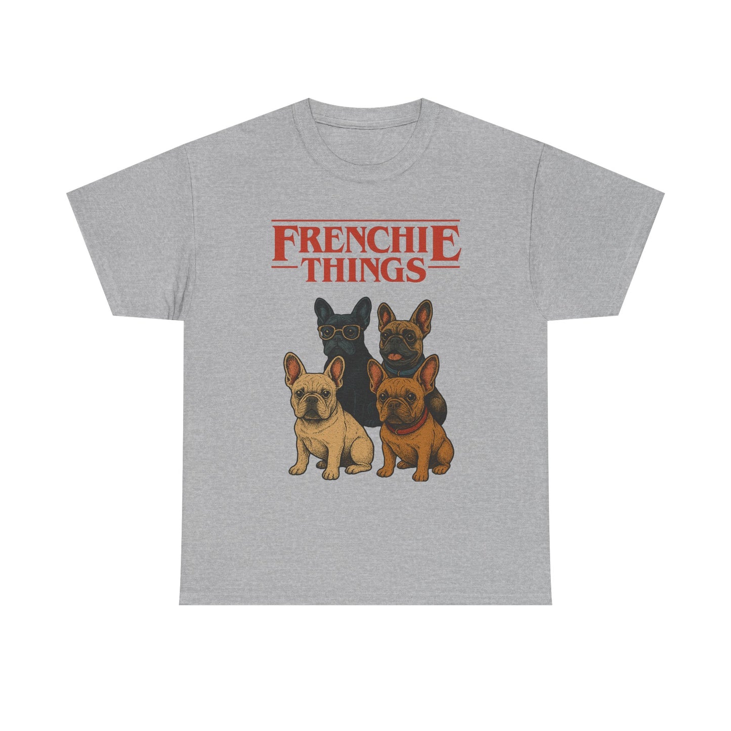 Frenchie Things Unisex Heavy Cotton Tee - Cute Dog Lover Shirt, Pet Gift, Casual Wear, Birthday Gift, Animal T-Shirt