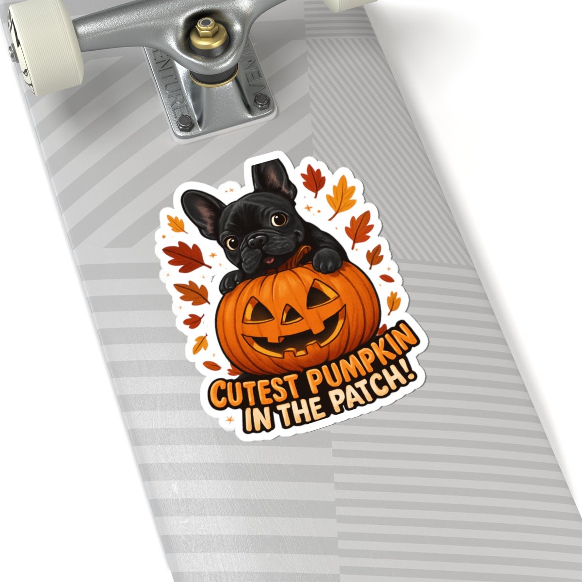 Cutest Pumpkin in the Patch Frenchie Sticker | Fall Dog Lover Sticker | Cute Halloween French Bulldog Decal | Autumn Pet Mom Gift