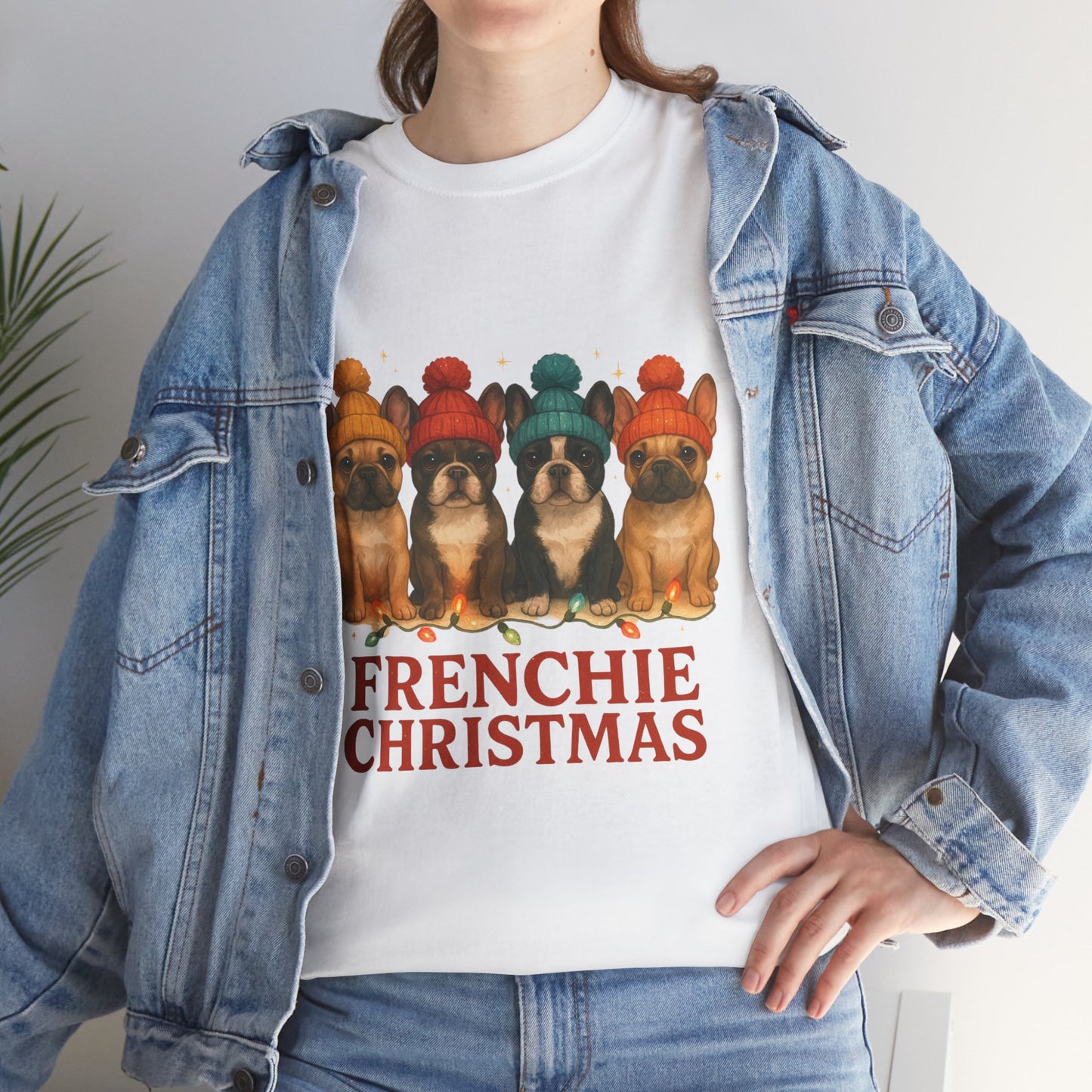 Frenchie Christmas Shirt | Cute French Bulldog Holiday Tee | Frenchie Dog Lovers Xmas Gift | Cozy Winter Pup T-Shirt