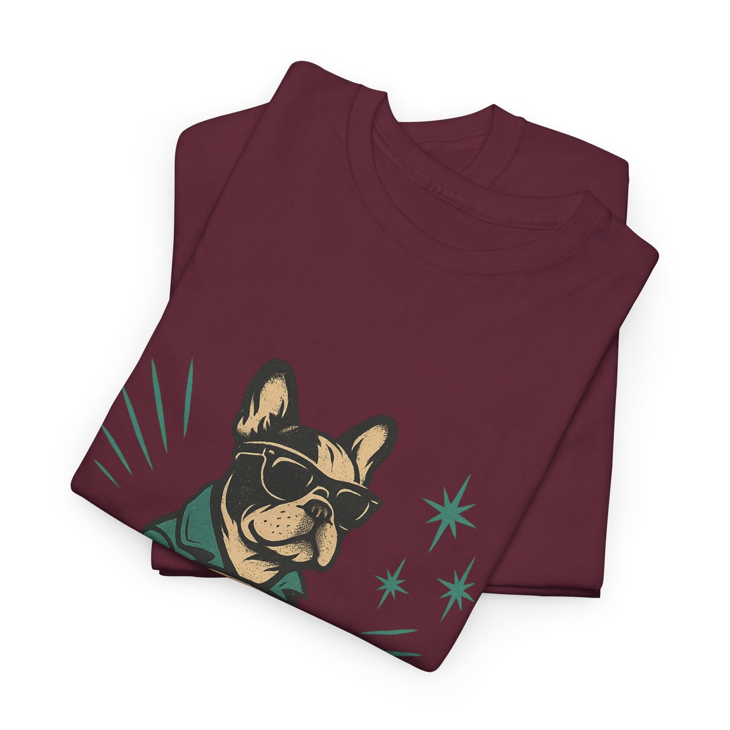 Rockabilly Frenchie T-Shirt | Retro French Bulldog Driving Tee | Vintage Car Dog Lover Shirt | Cool 50s Style Frenchie Graphic Tee