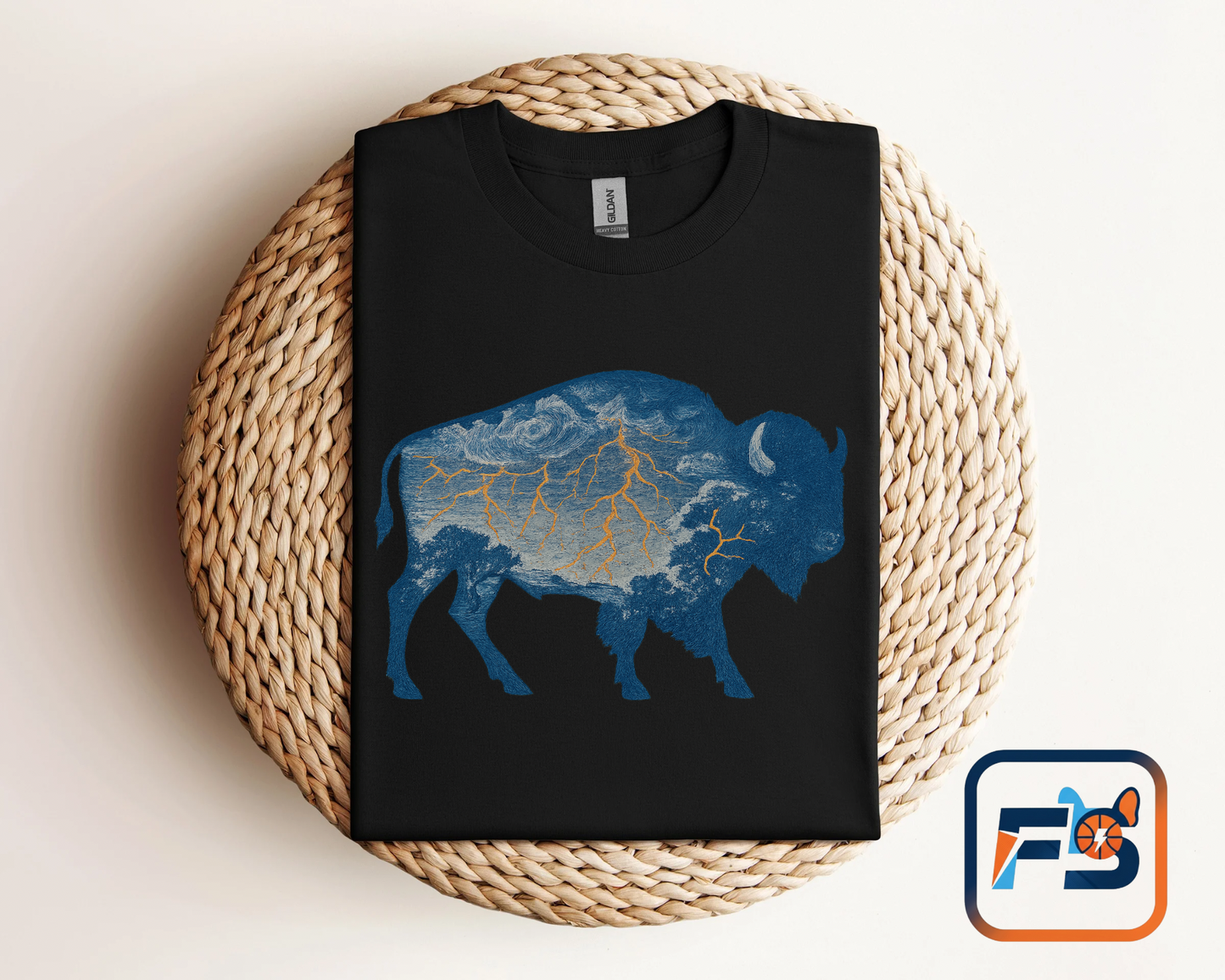 OKC Thunder Buffalo T-Shirt | Oklahoma Bison Lightning Sweatshirt | Retro Oklahoma Basketball Fan Sweater | Unisex