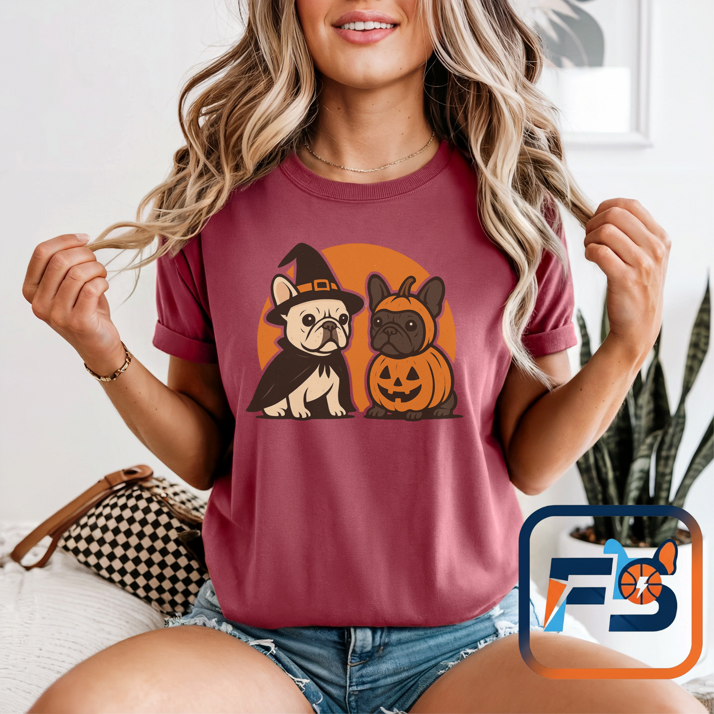 French Bulldog Halloween T-Shirt | Cute Spooky Frenchie Tee | Funny Dog Lover Shir
