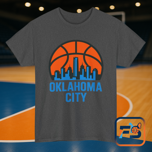 Oklahoma City Basketball Skyline T-Shirt